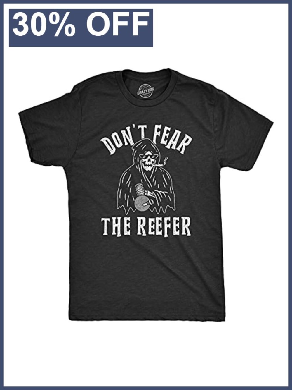 Halloween Men's Don't Fear the Reefer 420 Weed Graphic Tee Shirt